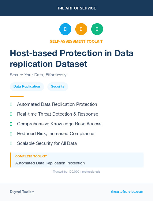 Host-based Protection in Data replication Dataset