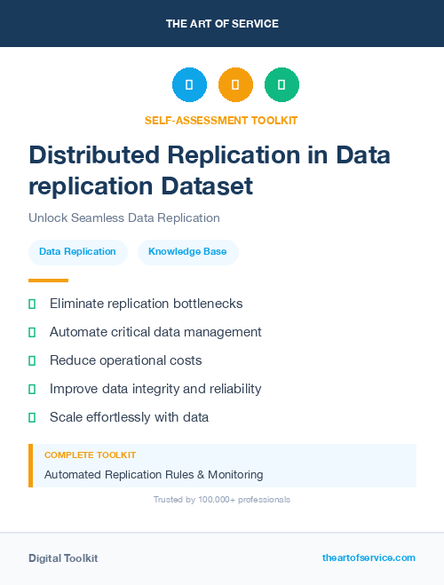 Distributed Replication in Data replication Dataset