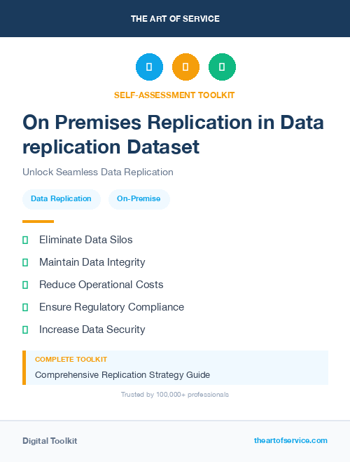 On Premises Replication in Data replication Dataset