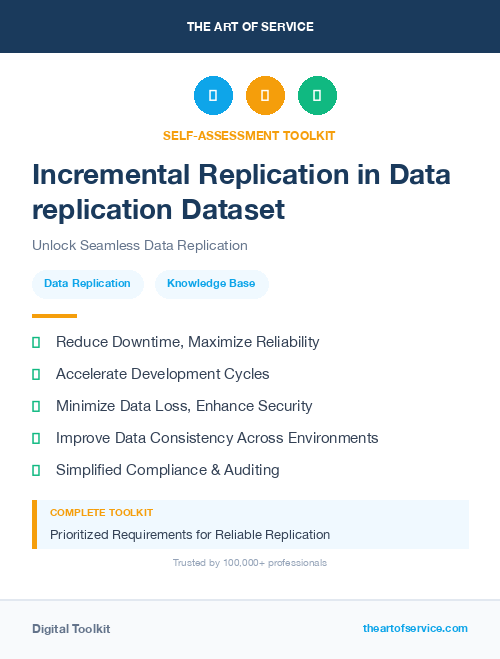 Incremental Replication in Data replication Dataset