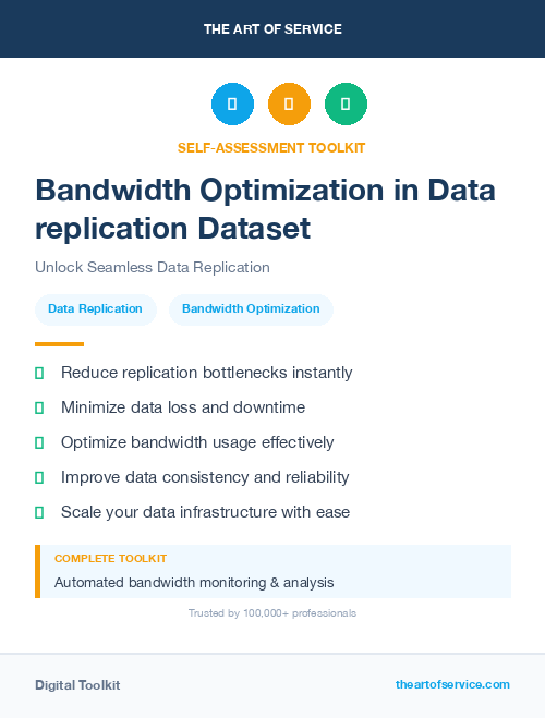 Bandwidth Optimization in Data replication Dataset