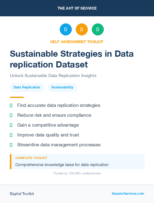 Sustainable Strategies in Data replication Dataset