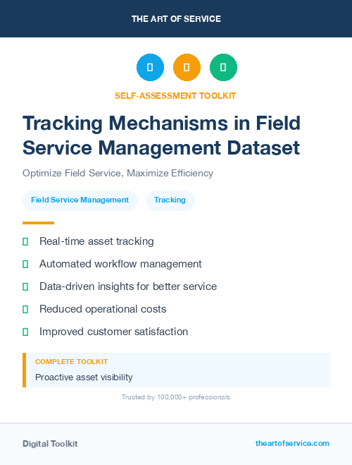 Tracking Mechanisms in Field Service Management Dataset
