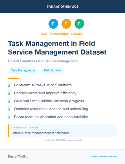 Task Management in Field Service Management Dataset