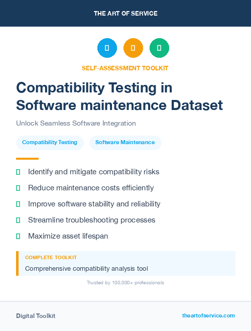 Compatibility Testing in Software maintenance Dataset