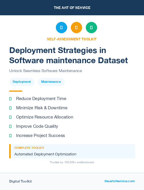 Deployment Strategies in Software maintenance Dataset