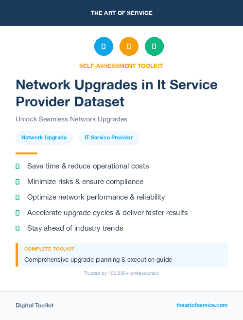 Network Upgrades in It Service Provider Dataset