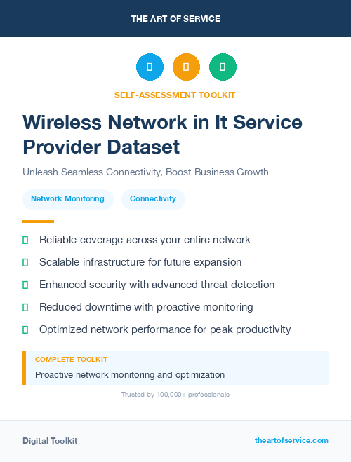 Wireless Network in It Service Provider Dataset
