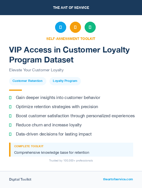 VIP Access in Customer Loyalty Program Dataset