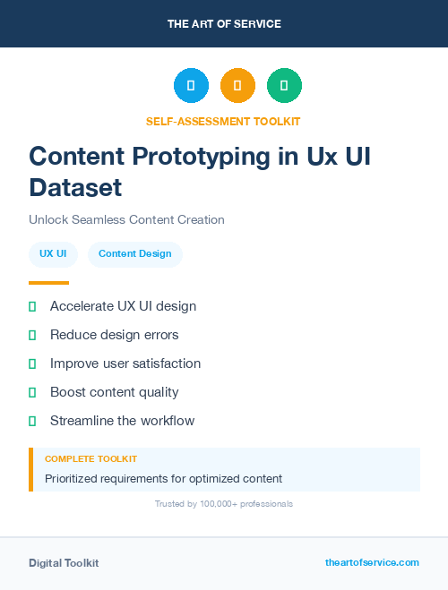 Content Prototyping in Ux UI Dataset