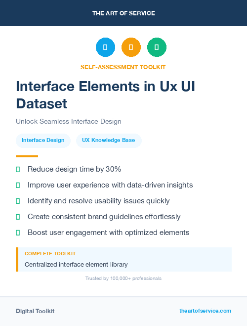 Interface Elements in Ux UI Dataset