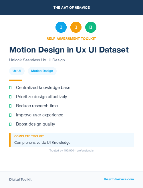Motion Design in Ux UI Dataset