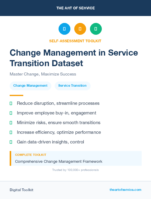 Change Management in Service Transition Dataset