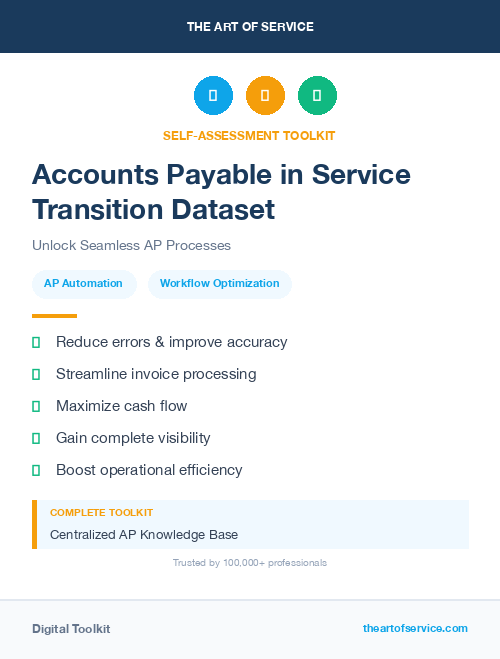 Accounts Payable in Service Transition Dataset