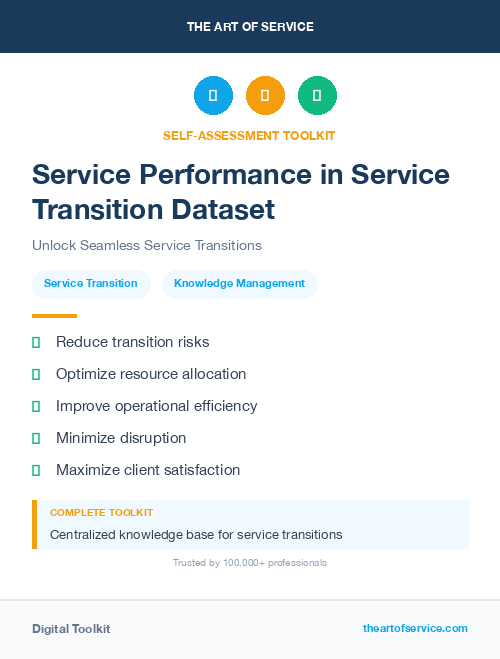 Service Performance in Service Transition Dataset