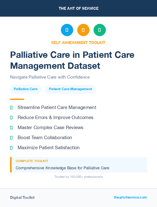 Palliative Care in Patient Care Management Dataset
