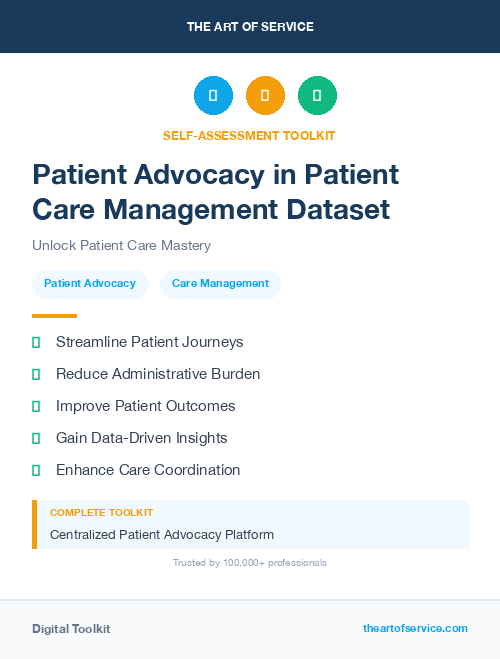 Patient Advocacy in Patient Care Management Dataset