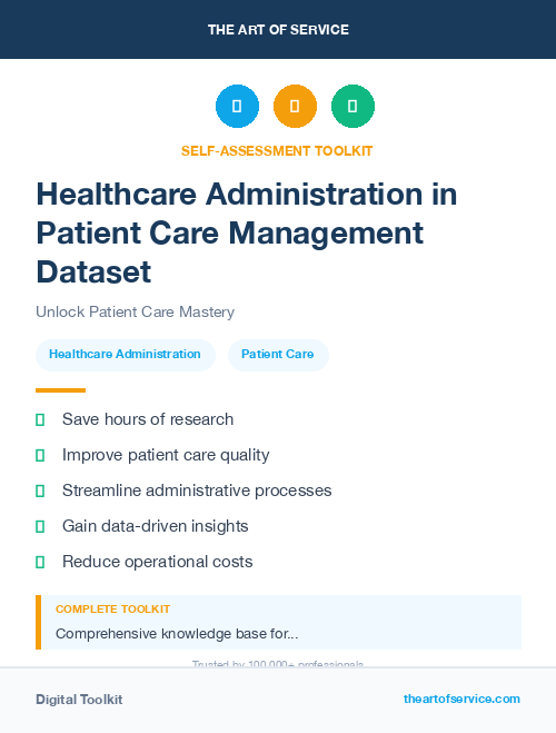 Healthcare Administration in Patient Care Management Dataset