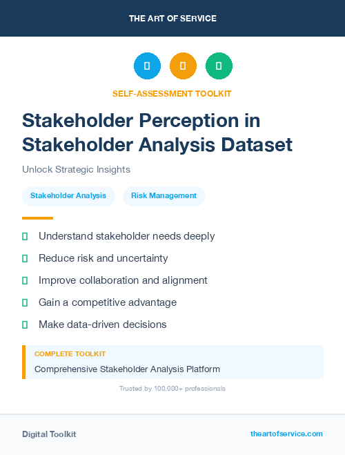 Stakeholder Perception in Stakeholder Analysis Dataset