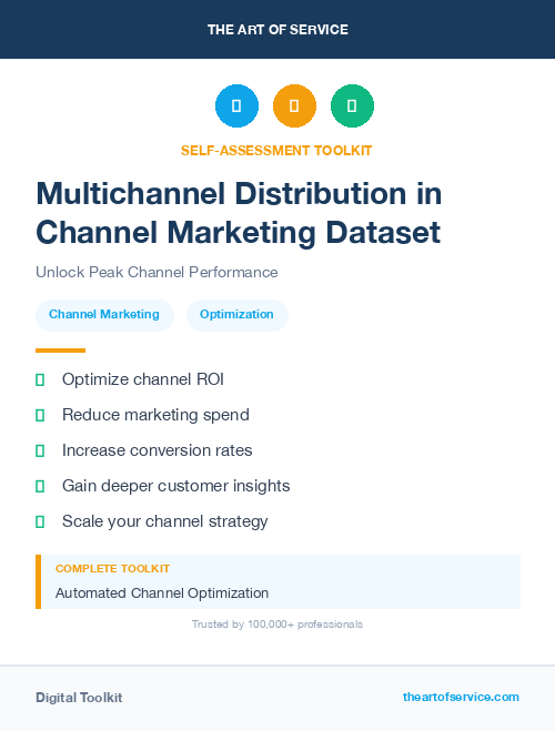 Multichannel Distribution in Channel Marketing Dataset