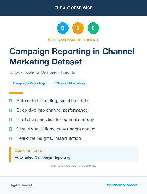 Campaign Reporting in Channel Marketing Dataset