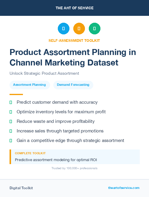 Product Assortment Planning in Channel Marketing Dataset