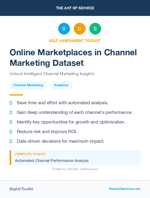 Online Marketplaces in Channel Marketing Dataset