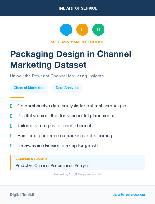 Packaging Design in Channel Marketing Dataset