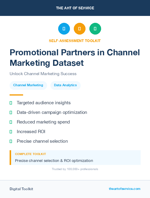 Promotional Partners in Channel Marketing Dataset
