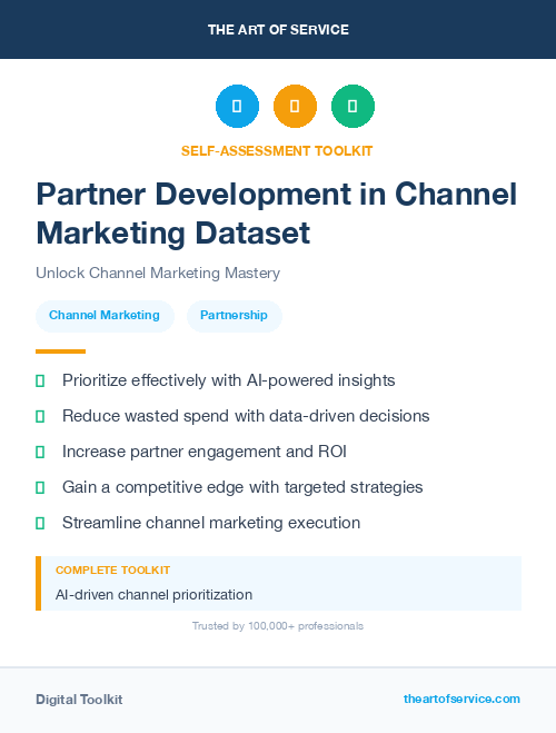 Partner Development in Channel Marketing Dataset
