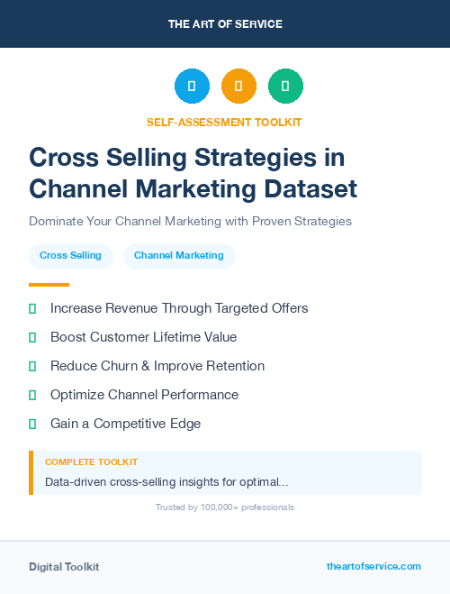 Cross Selling Strategies in Channel Marketing Dataset