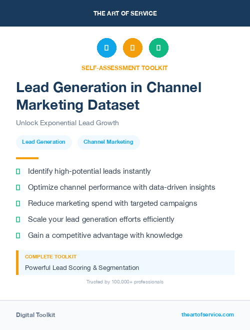 Lead Generation in Channel Marketing Dataset