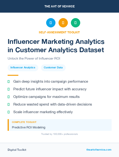 Influencer Marketing Analytics in Customer Analytics Dataset
