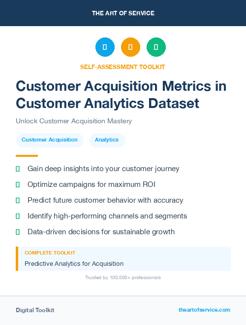Customer Acquisition Metrics in Customer Analytics Dataset