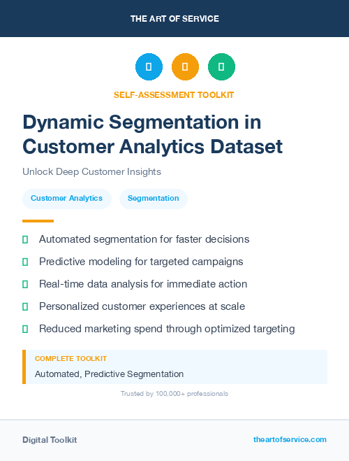 Dynamic Segmentation in Customer Analytics Dataset