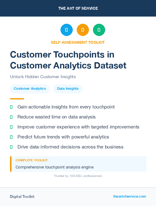 Customer Touchpoints in Customer Analytics Dataset