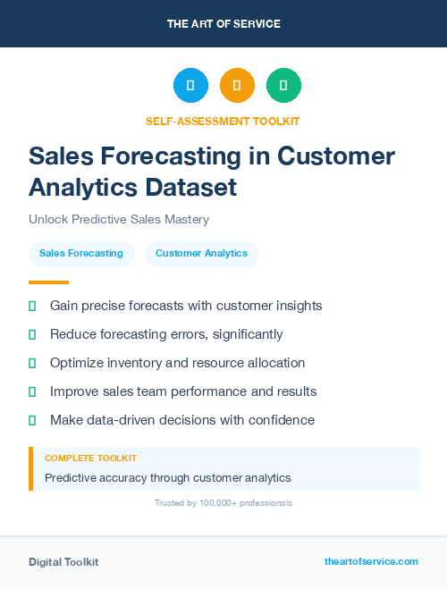 Sales Forecasting in Customer Analytics Dataset