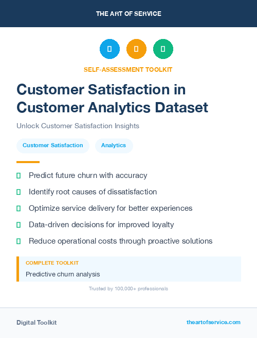 Customer Satisfaction in Customer Analytics Dataset