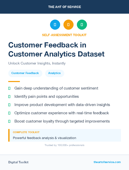 Customer Feedback in Customer Analytics Dataset