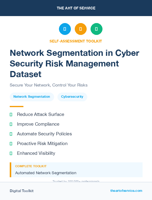 Network Segmentation in Cyber Security Risk Management Dataset
