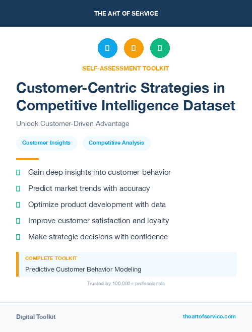 Customer-Centric Strategies in Competitive Intelligence Dataset