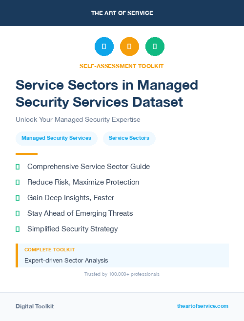 Service Sectors in Managed Security Services Dataset
