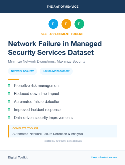 Network Failure in Managed Security Services Dataset