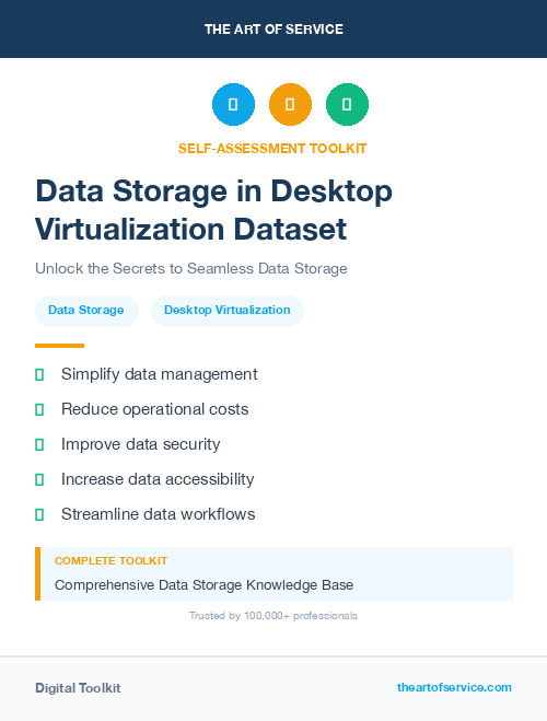 Data Storage in Desktop Virtualization Dataset