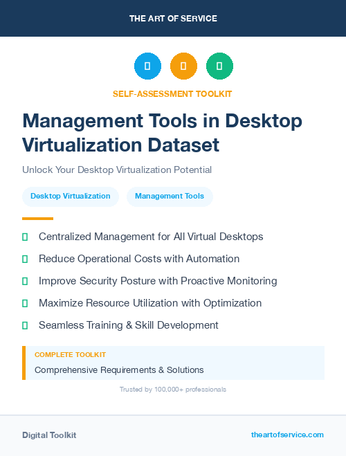Management Tools in Desktop Virtualization Dataset
