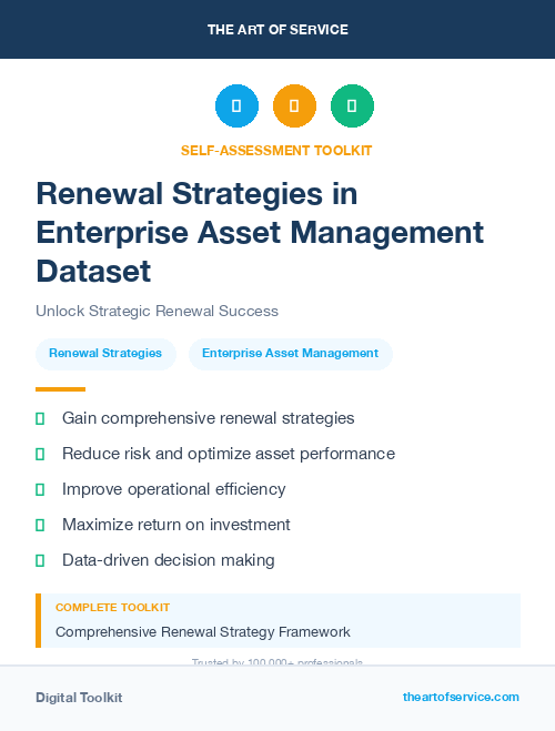 Renewal Strategies in Enterprise Asset Management Dataset