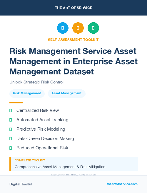 Risk Management Service Asset Management in Enterprise Asset Management Dataset