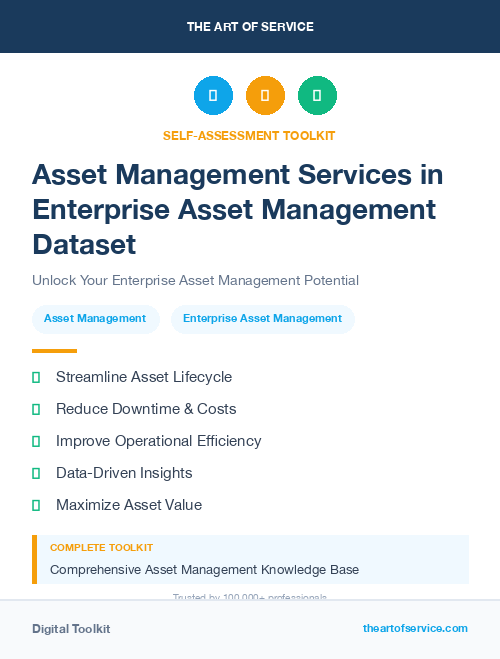 Asset Management Services in Enterprise Asset Management Dataset