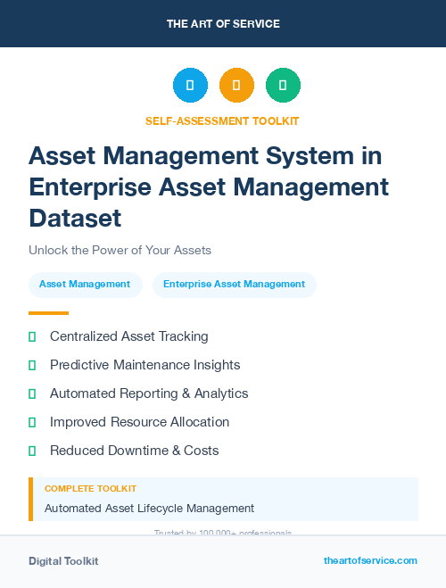 Asset Management System in Enterprise Asset Management Dataset
