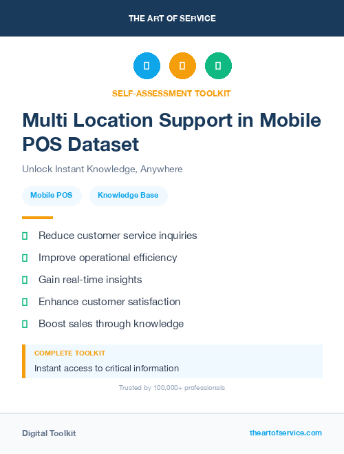 Multi Location Support in Mobile POS Dataset